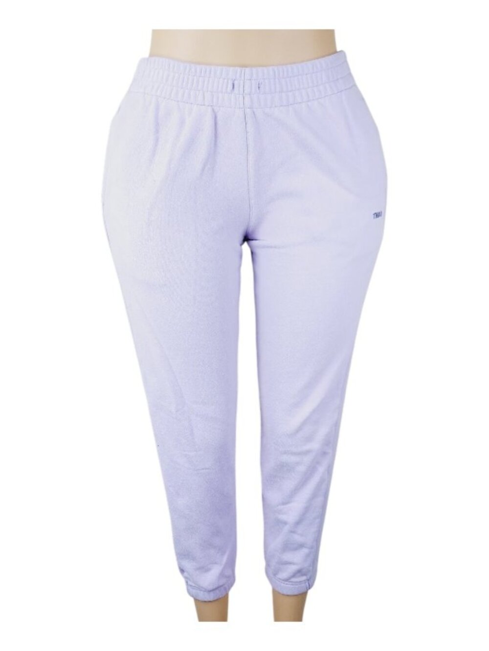 TNA Women's Lavender Terry Fleece Boyfriend Fit Casual Sweatpants Size S